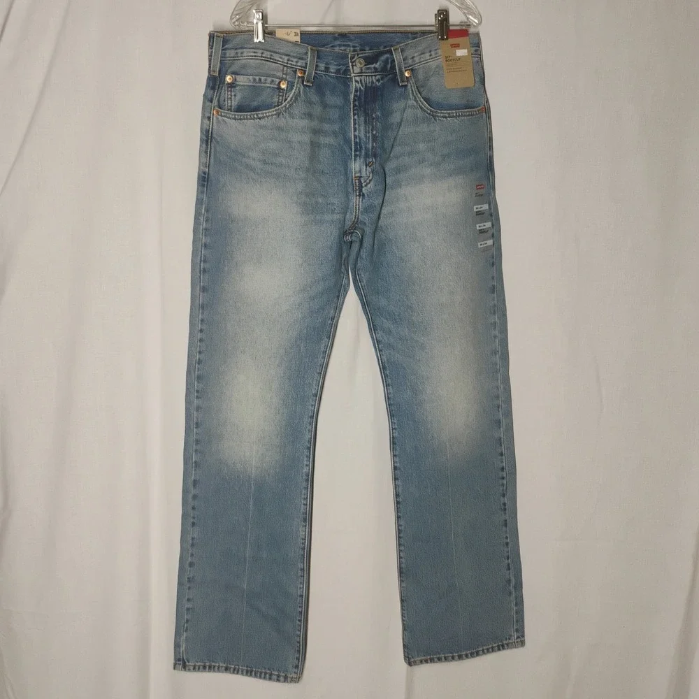 NWT Levis 517 Bootcut 36x34 (35x34) Mens Medium Wash Denim Blue Jeans